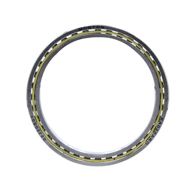 Thin section four point contact ball bearing